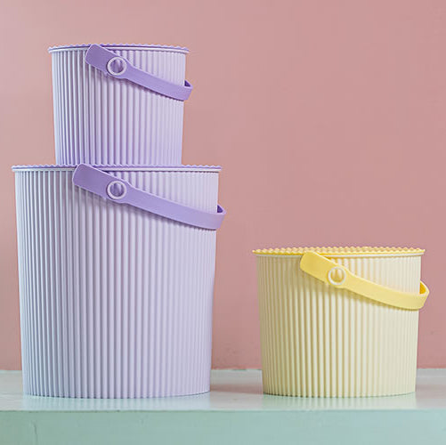 Omnioutil Macaron Aufbewahrungseimer mit Deckel - Lemon