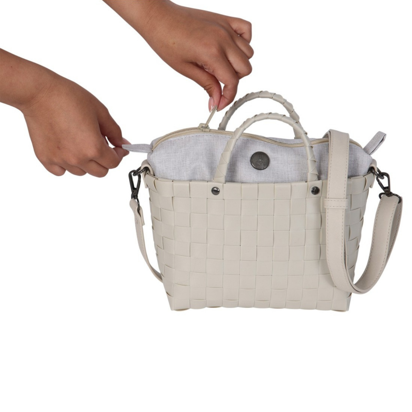 DASH – Crossbody-Tasche mit Reißverschluss und PU-Schulterriemen