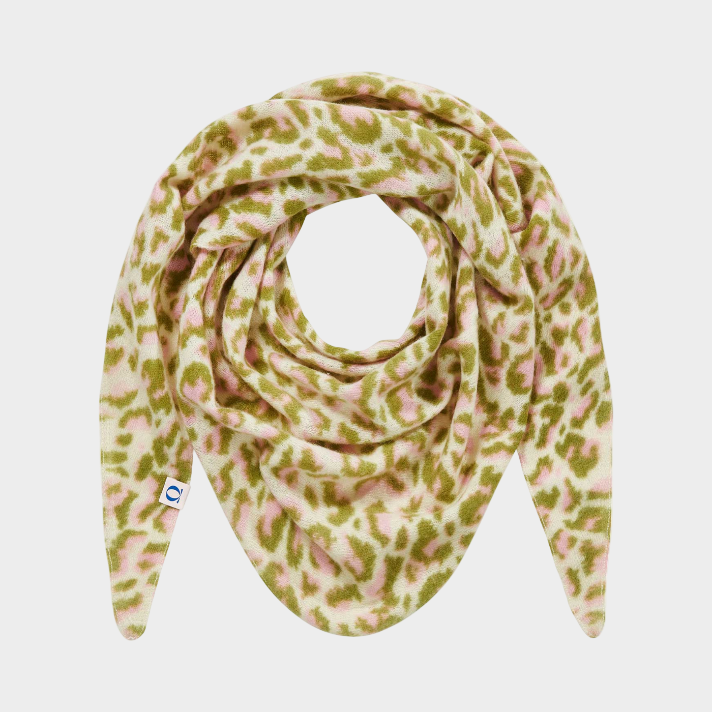 Tuch 3-Eck aus Kaschmir - Adria Leo Print