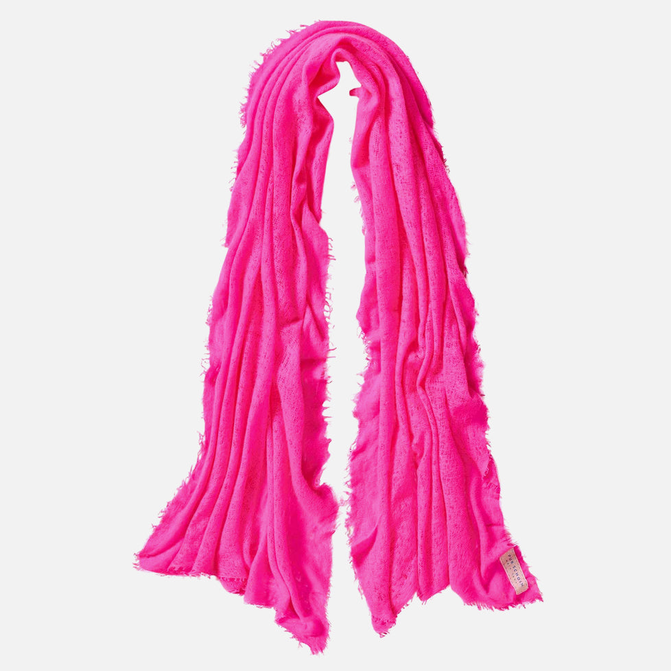 Schal aus Kaschmir in Rosa Farben