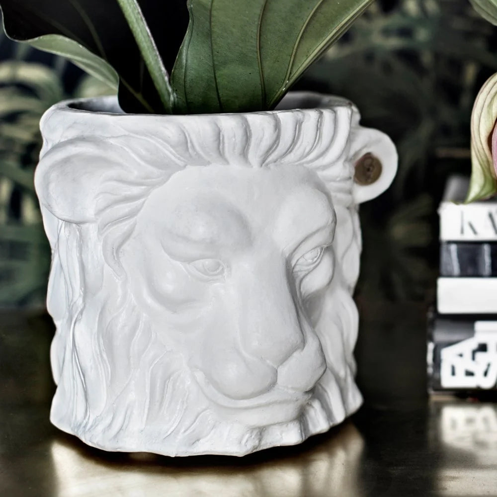 Designer Blumentopf Lion