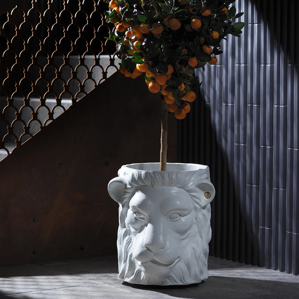 Designer Blumentopf Lion