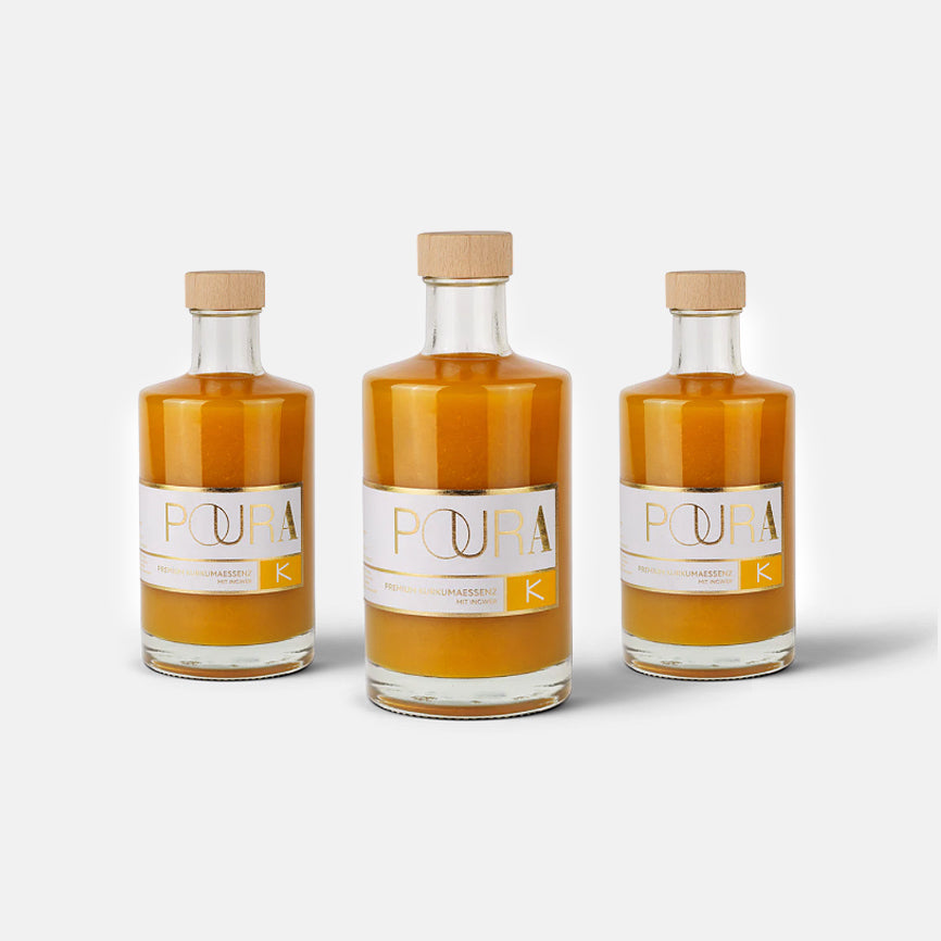 Poura BIO Premium Kurkumasirup 3x495 ml