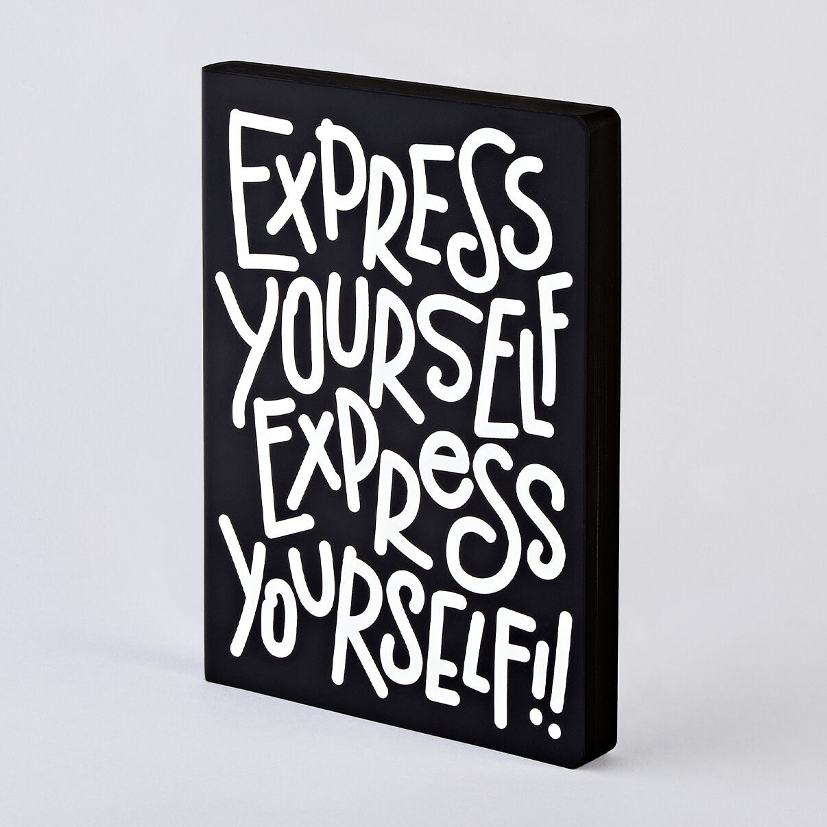 Notizbuch Leather Cover Graphic L Express Yourself