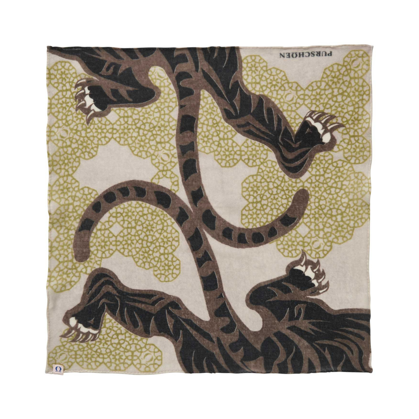 Nickituch aus Kaschmir - Bengal Tiger Print