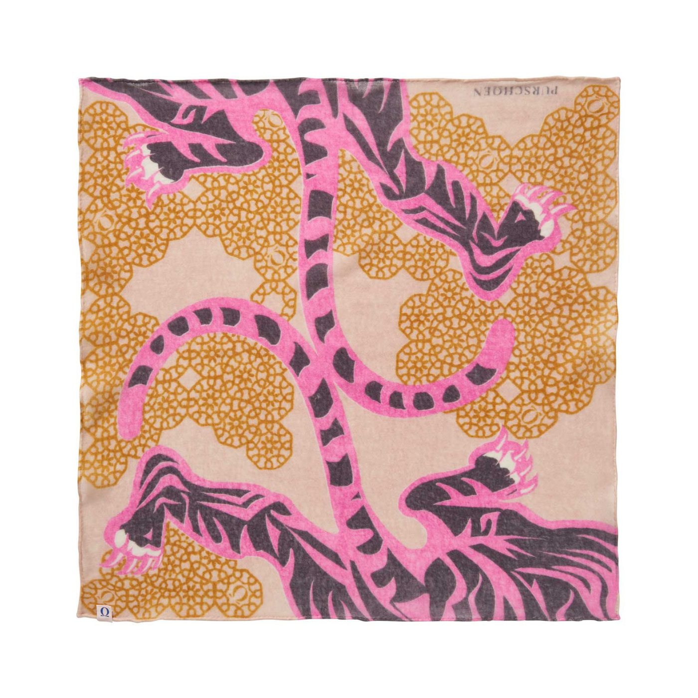 Nickituch aus Kaschmir - Bengal Tiger Print