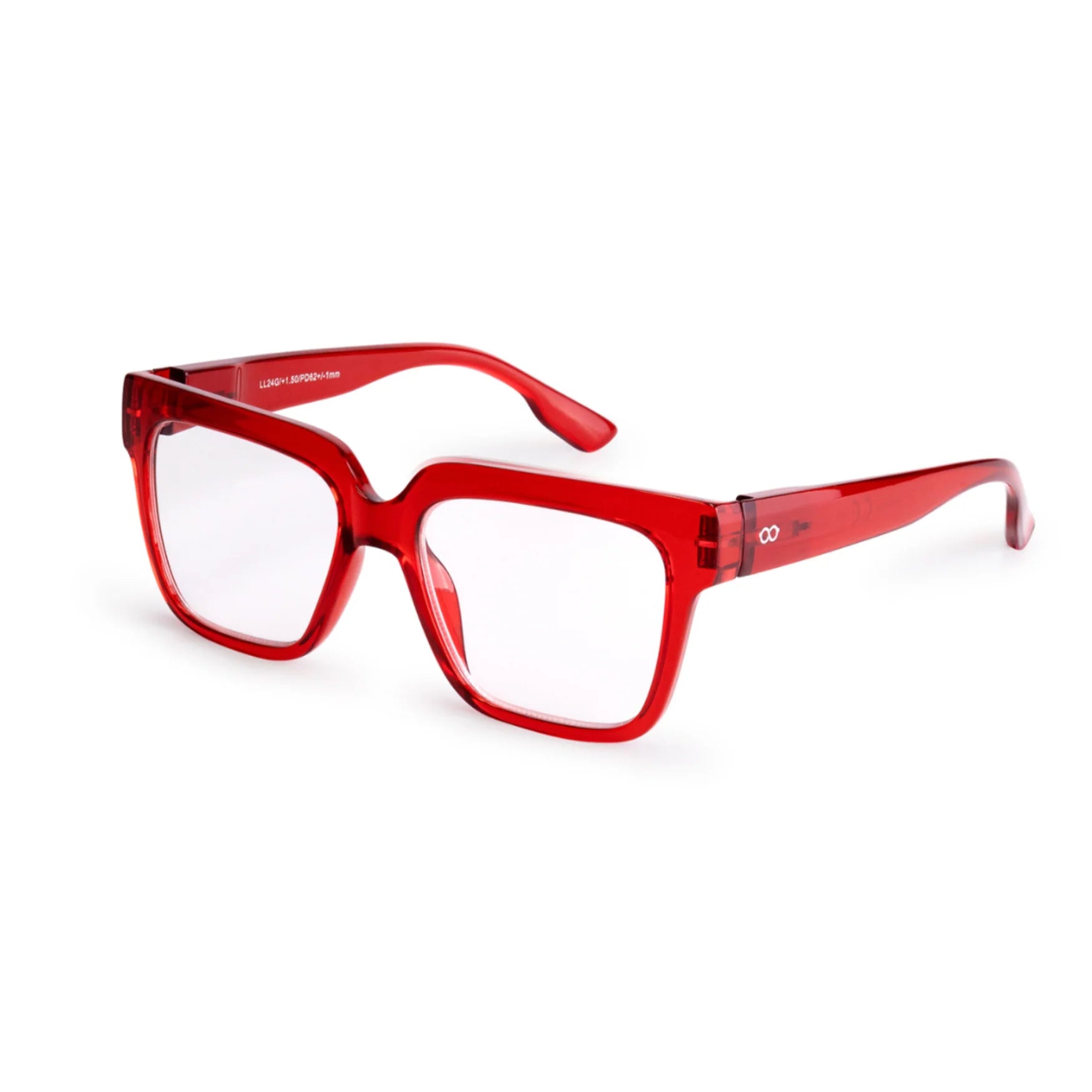 Max Unisex-Lesebrille - Crystal Red