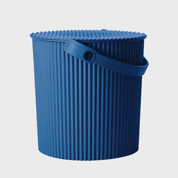 Omnioutil Aufbewahrungseimer mit Deckel - Navy