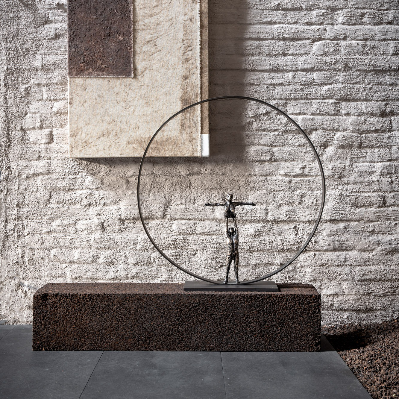 PARTNERING Bronzeskulptur by Jacques Vanroose