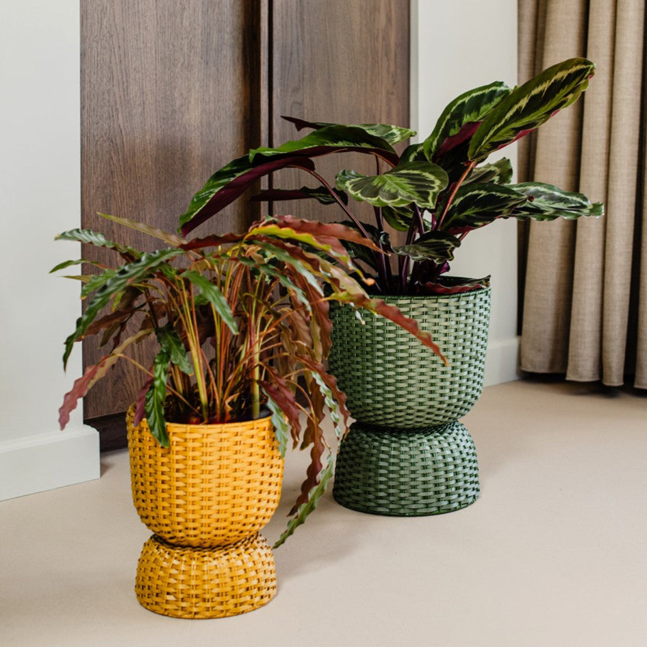 Twist Kollektion Pflanzkorb  - Ochre Yellow