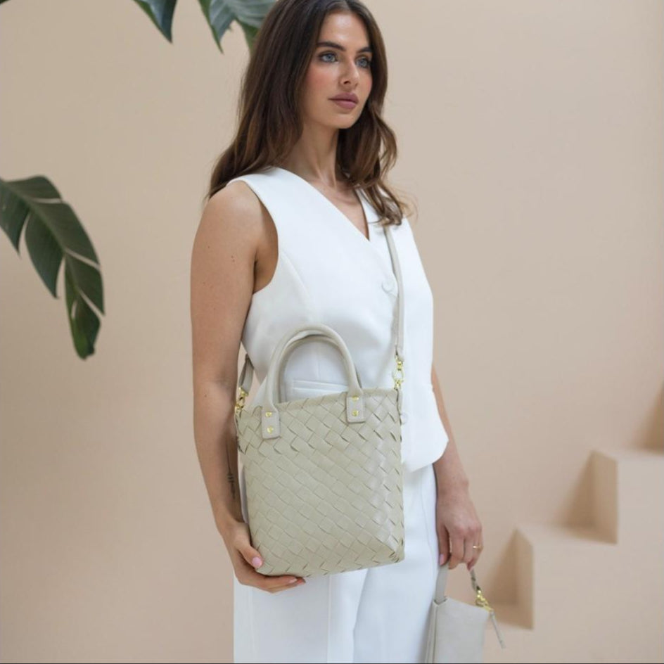 Little Grace – Handtasche XS mit PU-Griffen & Kleiner Clutch