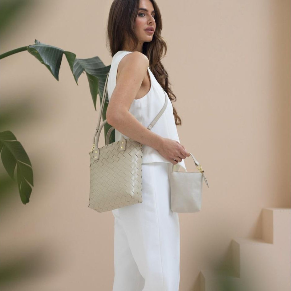 Little Grace – Handtasche XS mit PU-Griffen & Kleiner Clutch