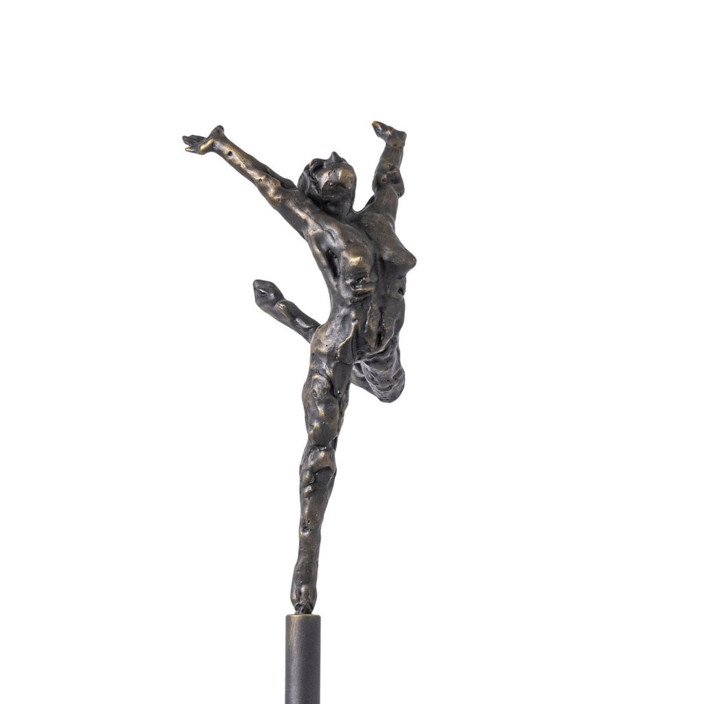 PERFORMANCE Bronzeskulptur by Jacques Vanroose