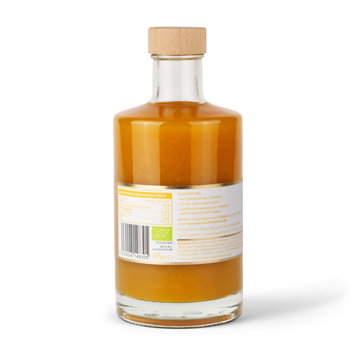 Poura BIO Premium Set: Ingwer + Kurkuma + Sanddorn Sirup - 495 ml