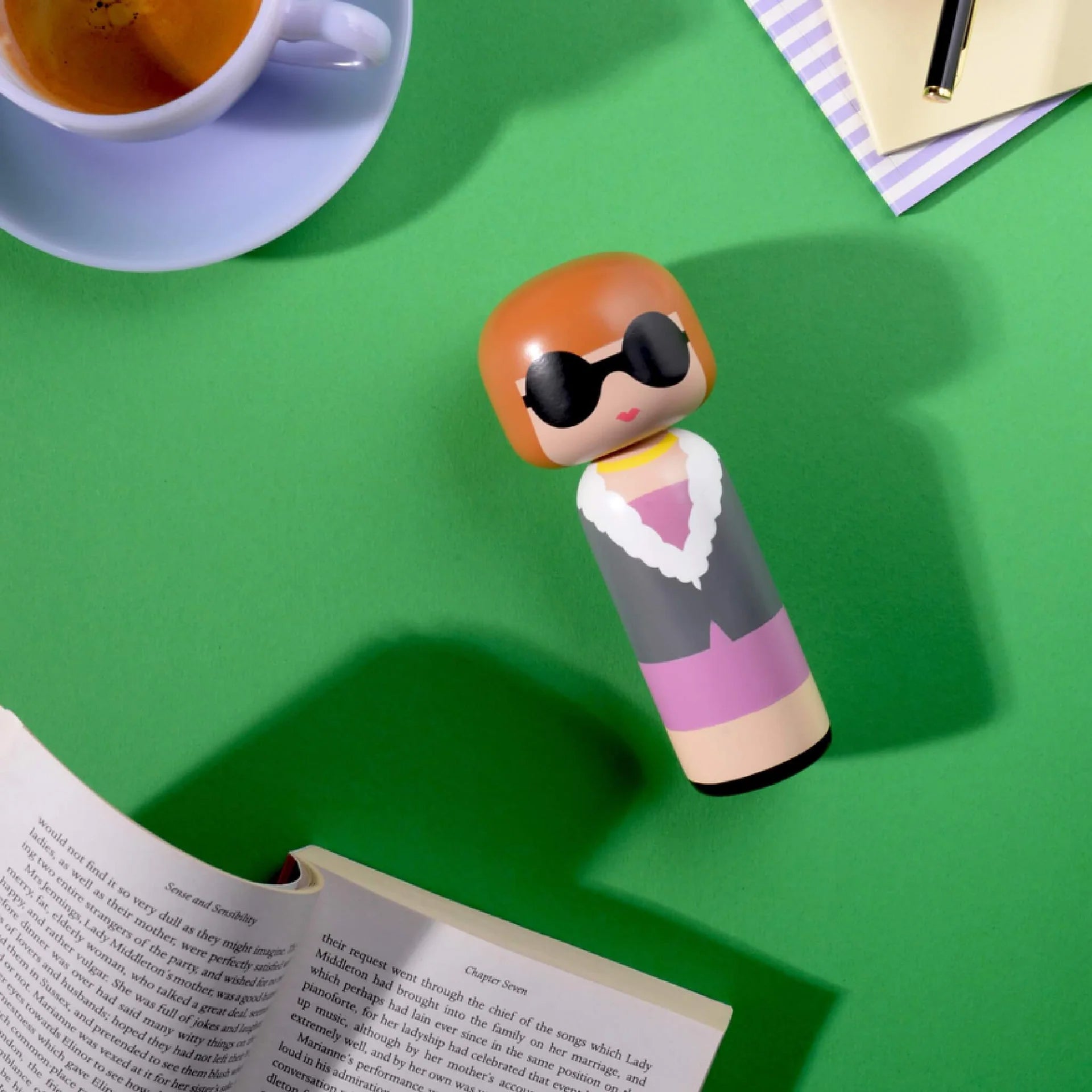 Kokeshi-Puppe aus Holz - Anna