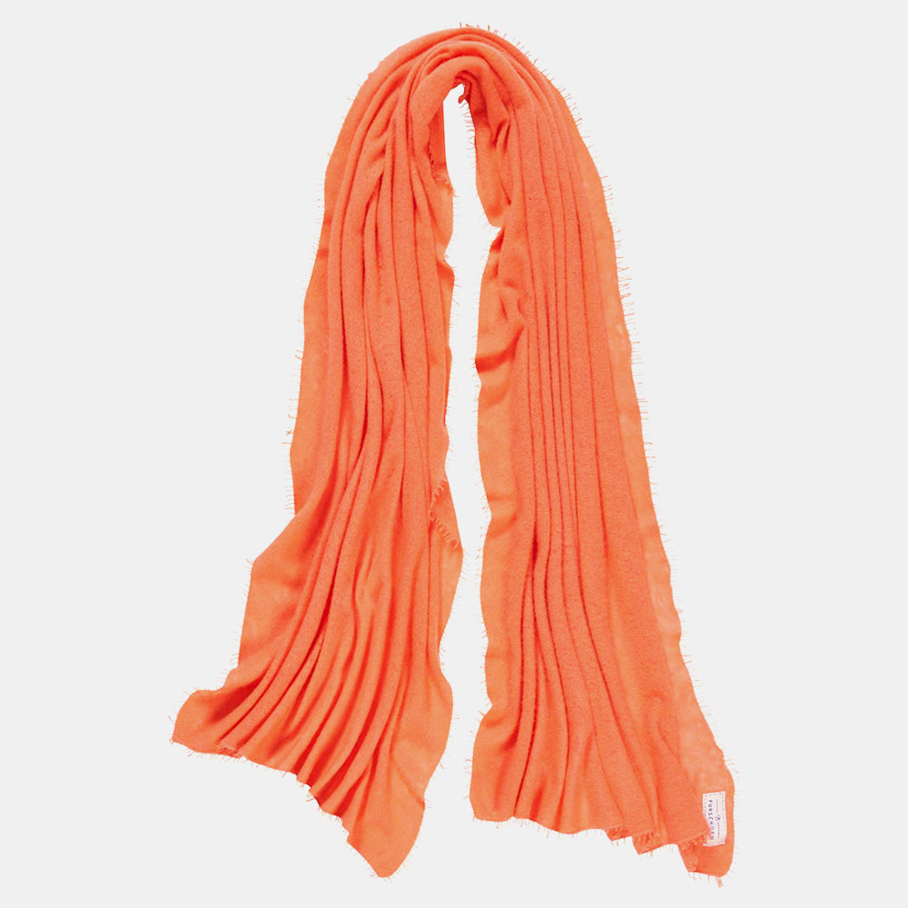 Schal aus Kaschmir in Orange Farben