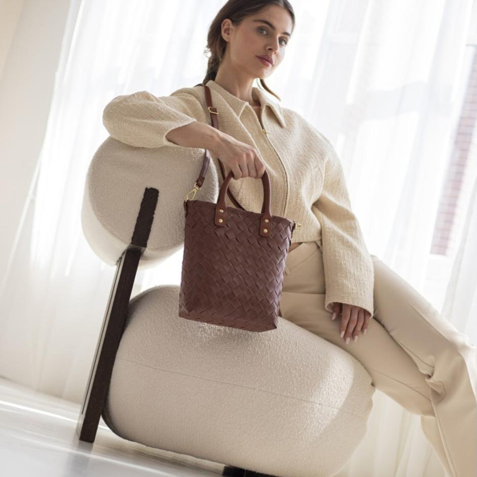 Little Grace – Handtasche XS mit PU-Griffen & Kleiner Clutch