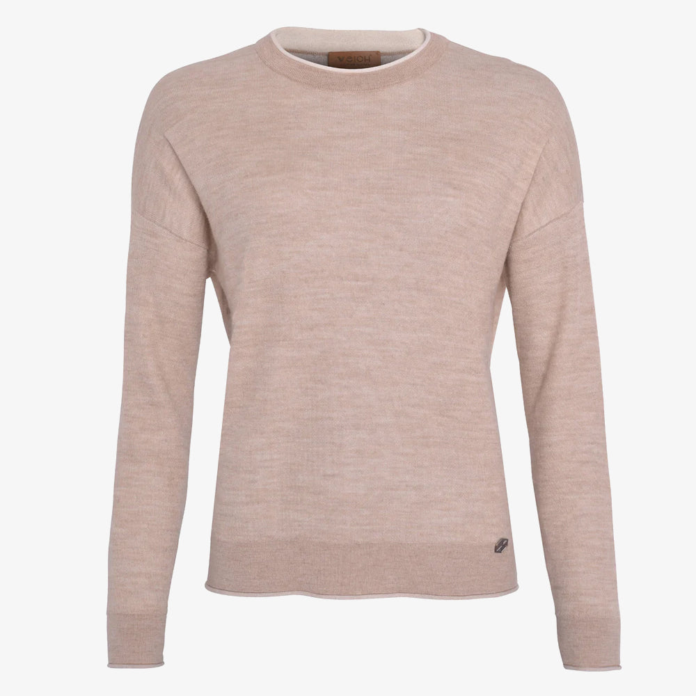 Pullover AGATA aus Alpaka und Seide - Beige - Objecto.shop #