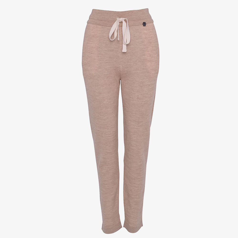 Jogginghose AMARO aus Alpaka und Seide - Beige - Objecto.shop #