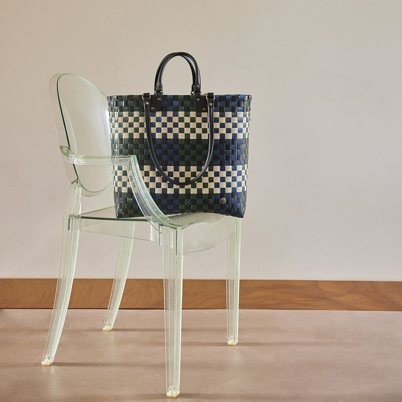 Dual – Shopper L mit breitem Riemen & PU-Henkeln