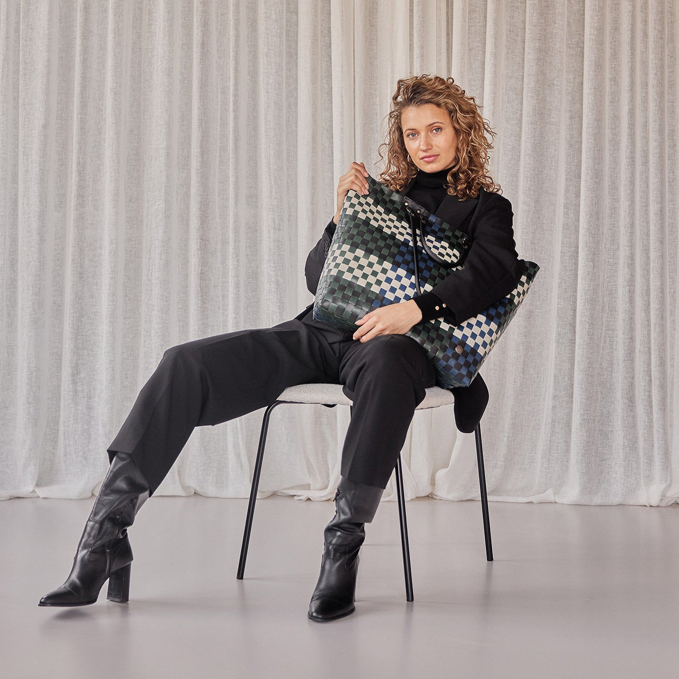 Dual – Shopper L mit breitem Riemen & PU-Henkeln
