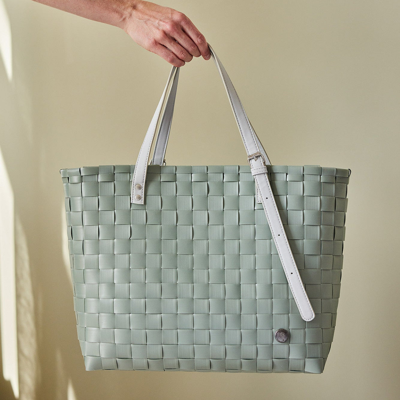 Olivia – Handtasche S mit breitem Riemen PU-Henkeln und Innentasche