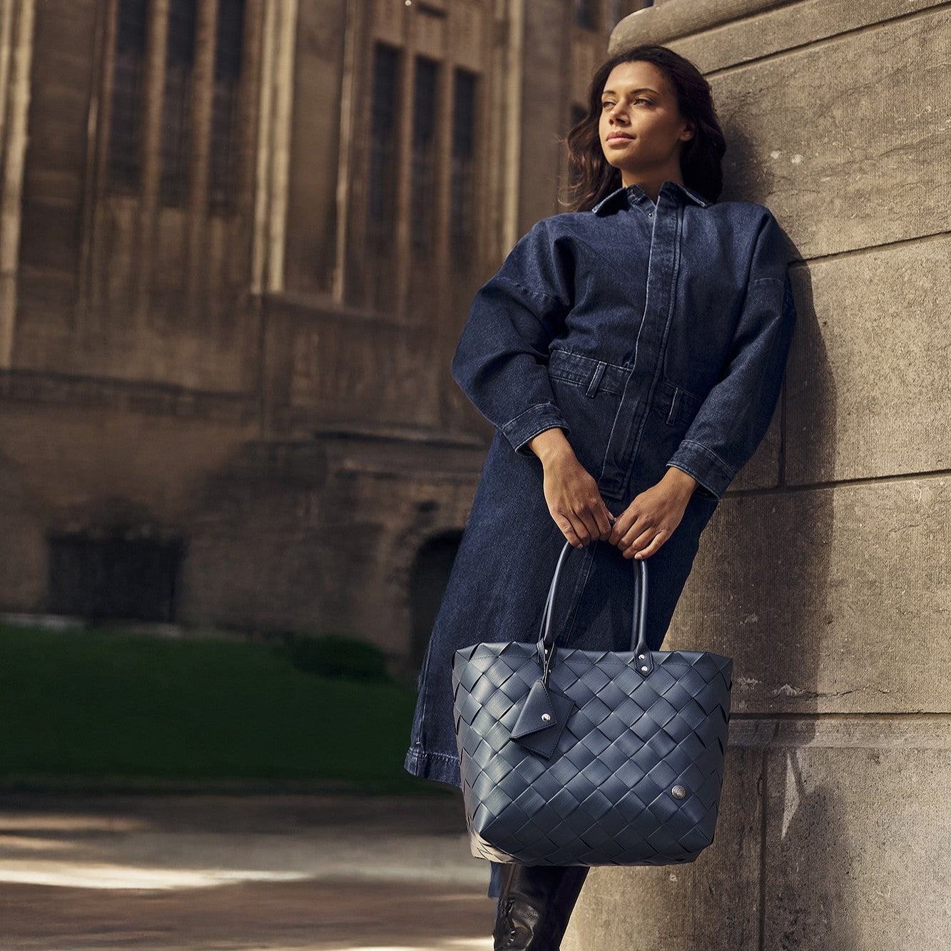 Chloe – S Handbag mit PU-Henkeln & Anhänger