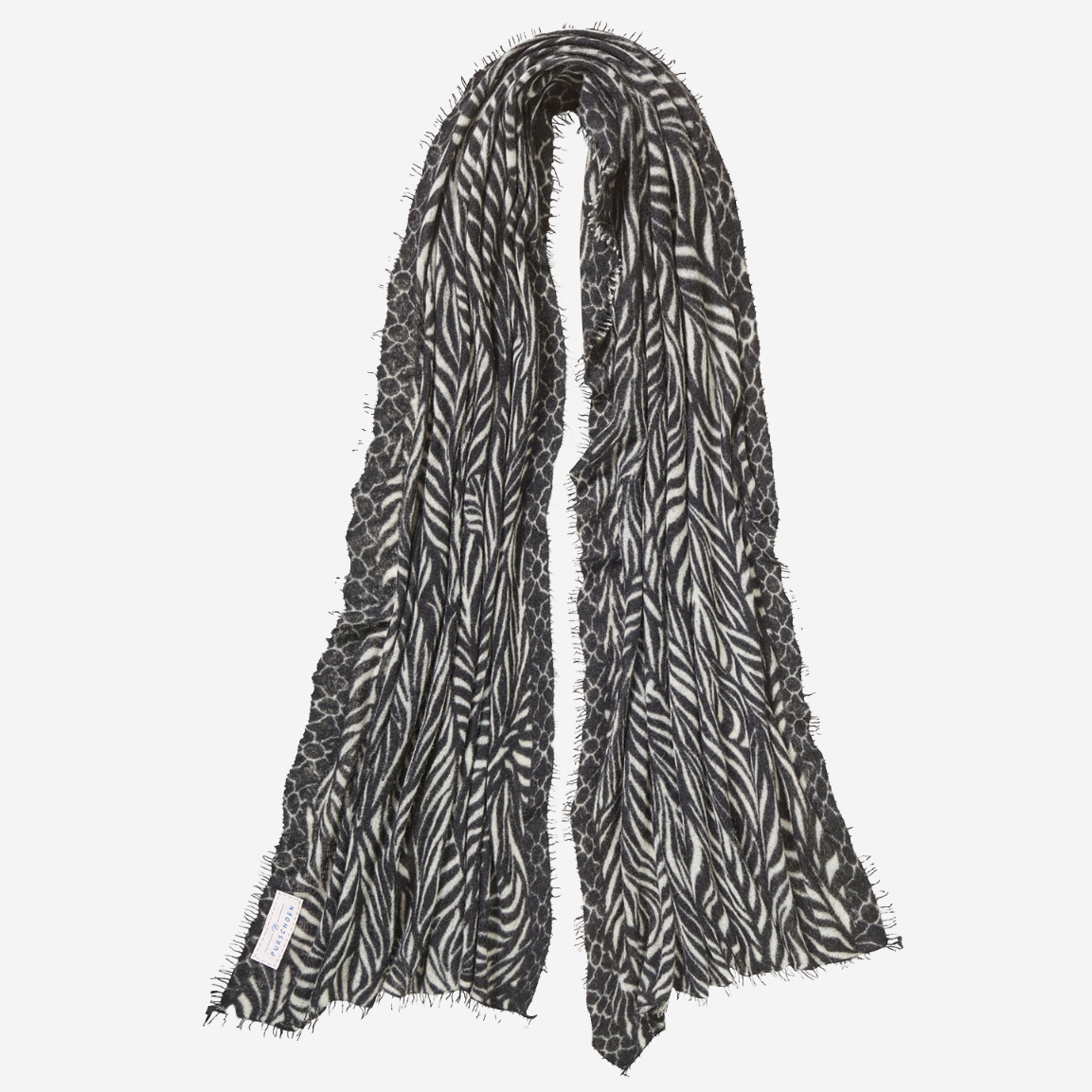 Schal aus Kaschmir - Leafgarden Muster