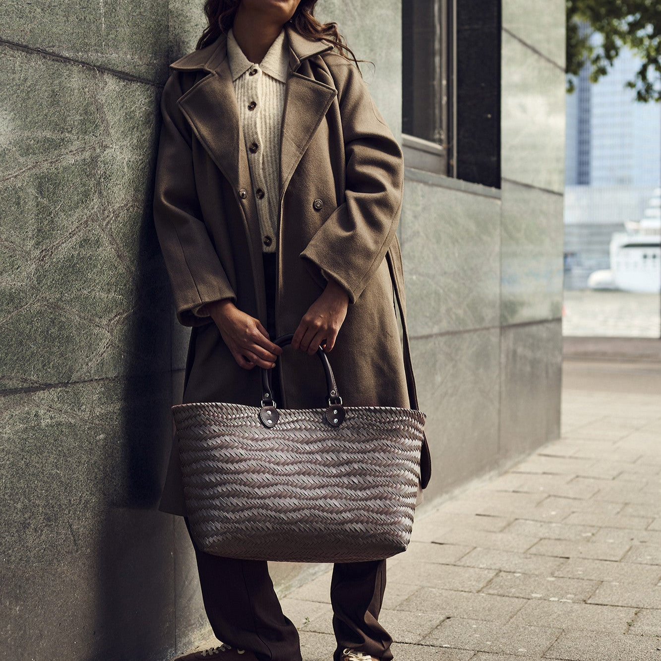 Dune – Shopper M mit PU-Henkeln