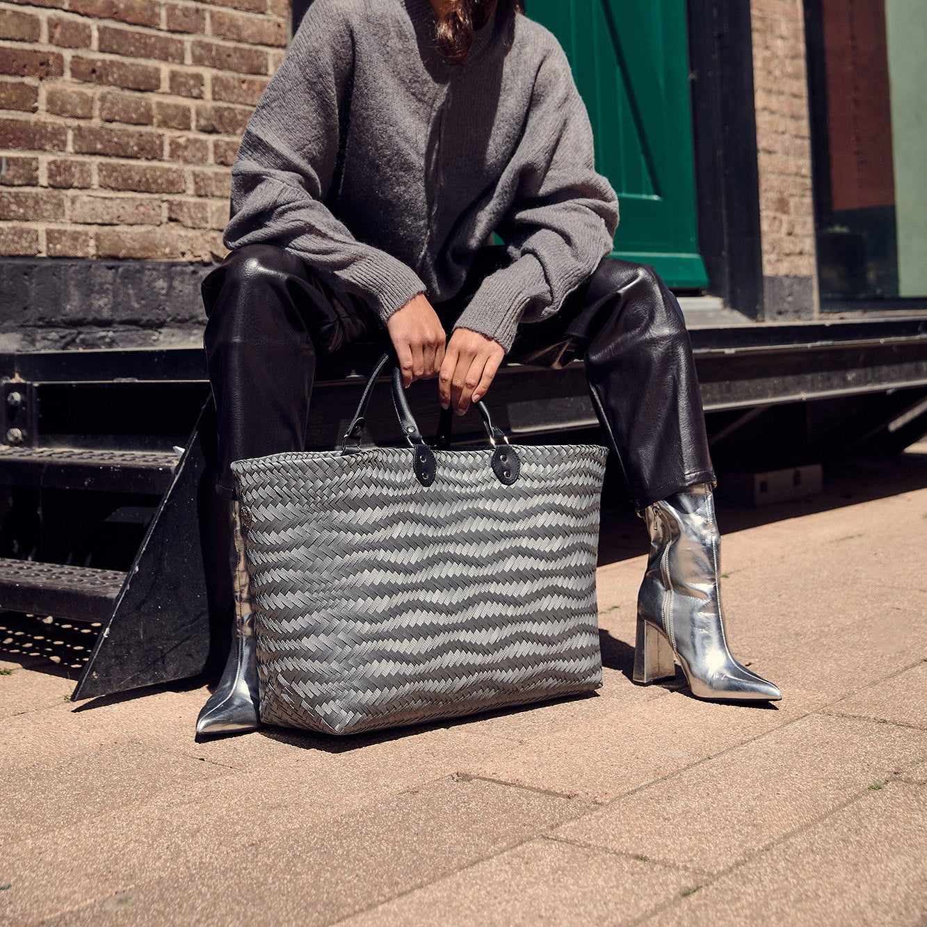 Dune – Shopper M mit PU-Henkeln