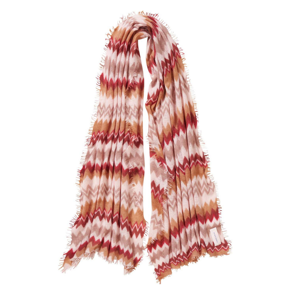 Schal aus Kaschmir Chevron Muster