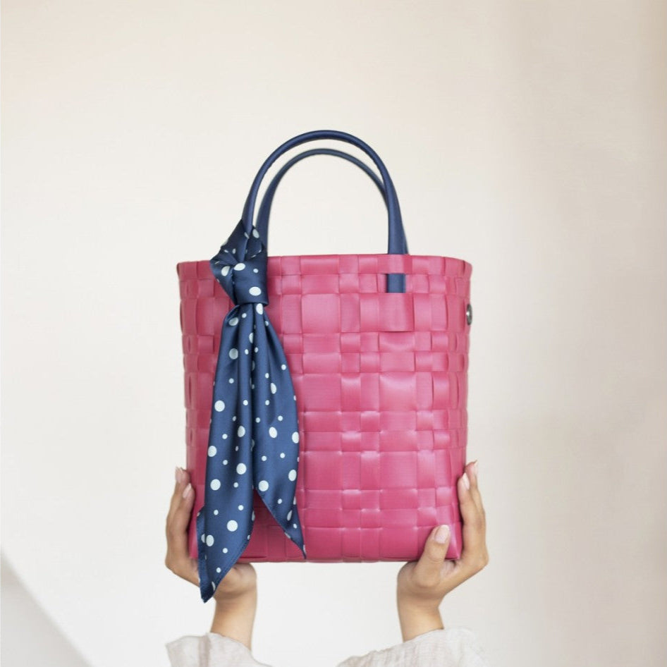 Bliss Mini – Tote mit PU-Griffen & Tuch