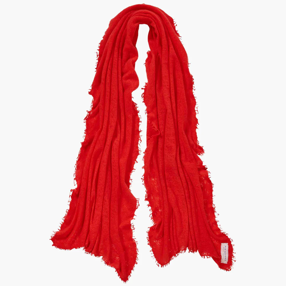 Schal aus Kaschmir in Rot Farben