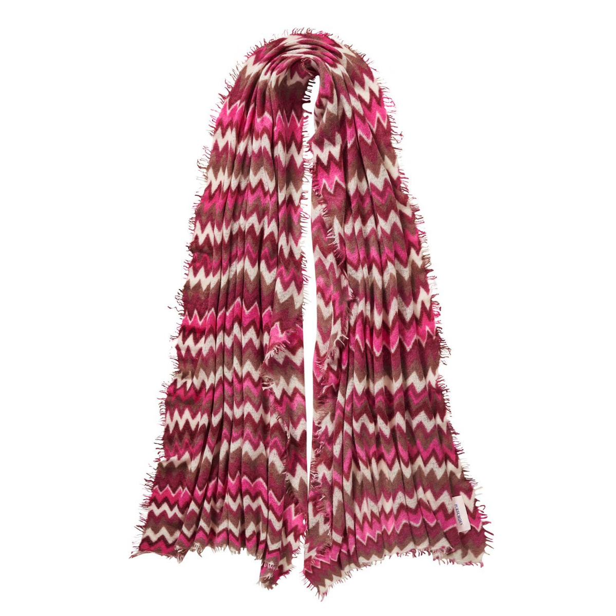 Schal aus Kaschmir Chevron Muster