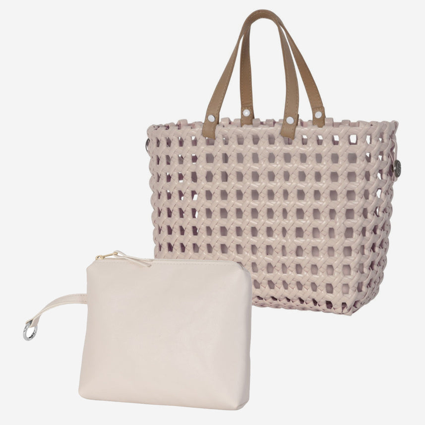 MAZE MINI Handbag – Handgefertigte Flechttasche mit Clutch