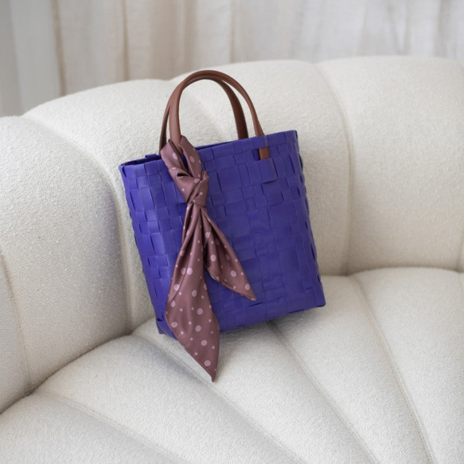 Bliss Mini – Tote mit PU-Griffen & Tuch