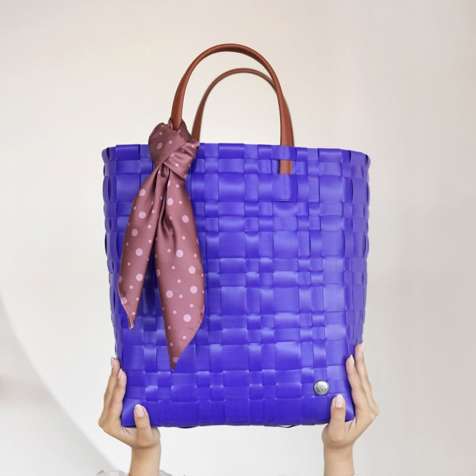 Bliss – Shopper mit PU-Griffen, Innenfach & Tuch