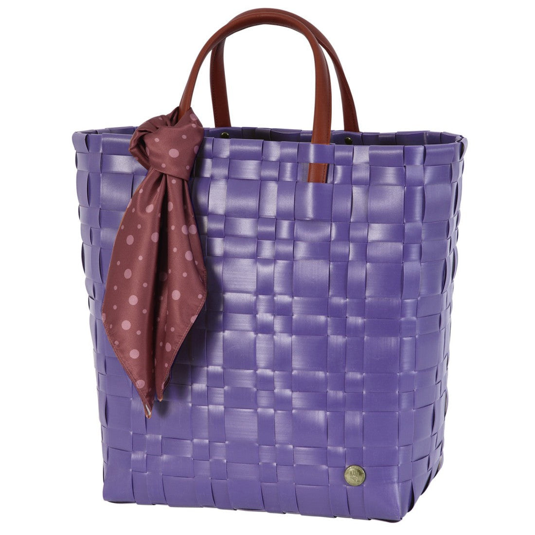 Bliss – Shopper mit PU-Griffen, Innenfach & Tuch