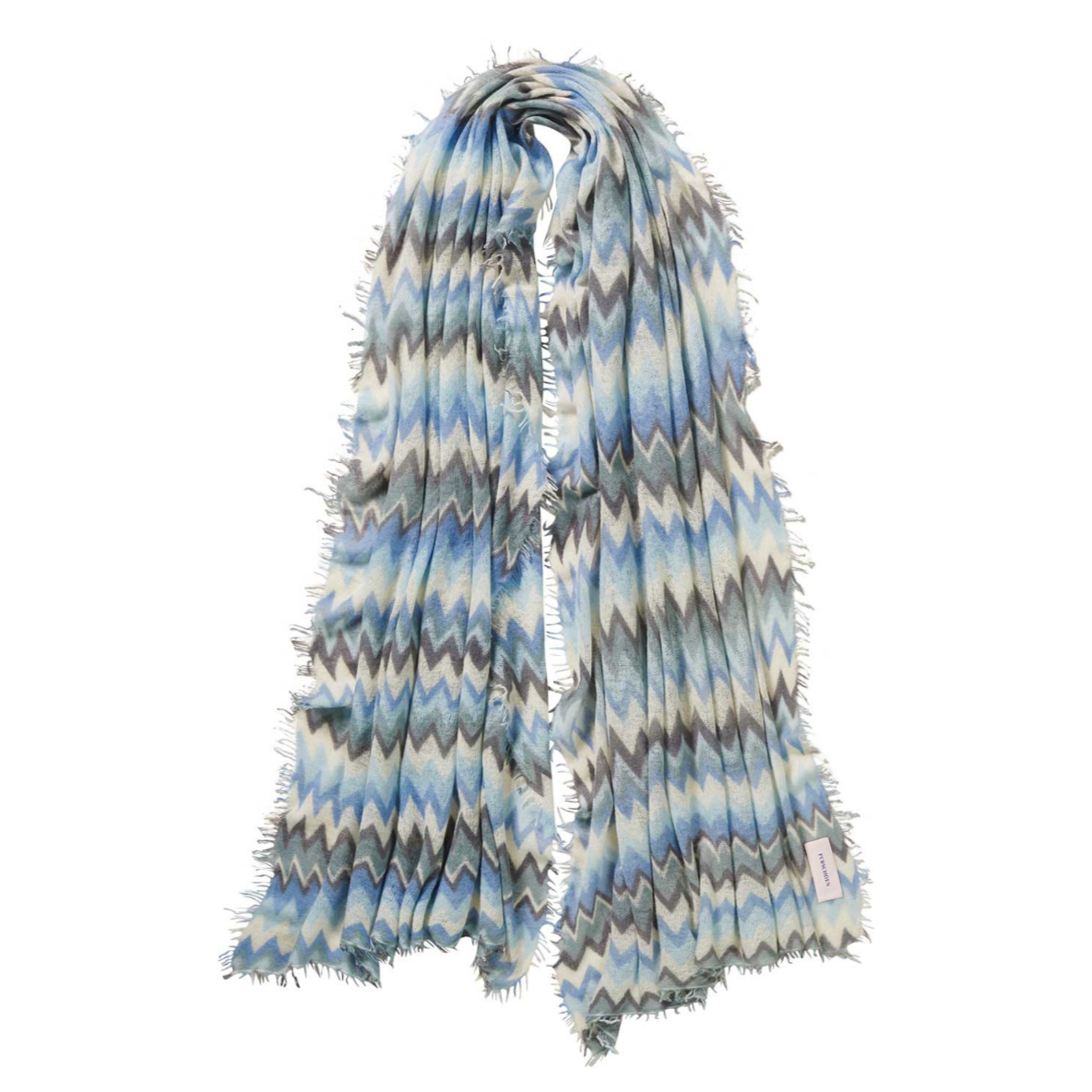 Schal aus Kaschmir Chevron Muster