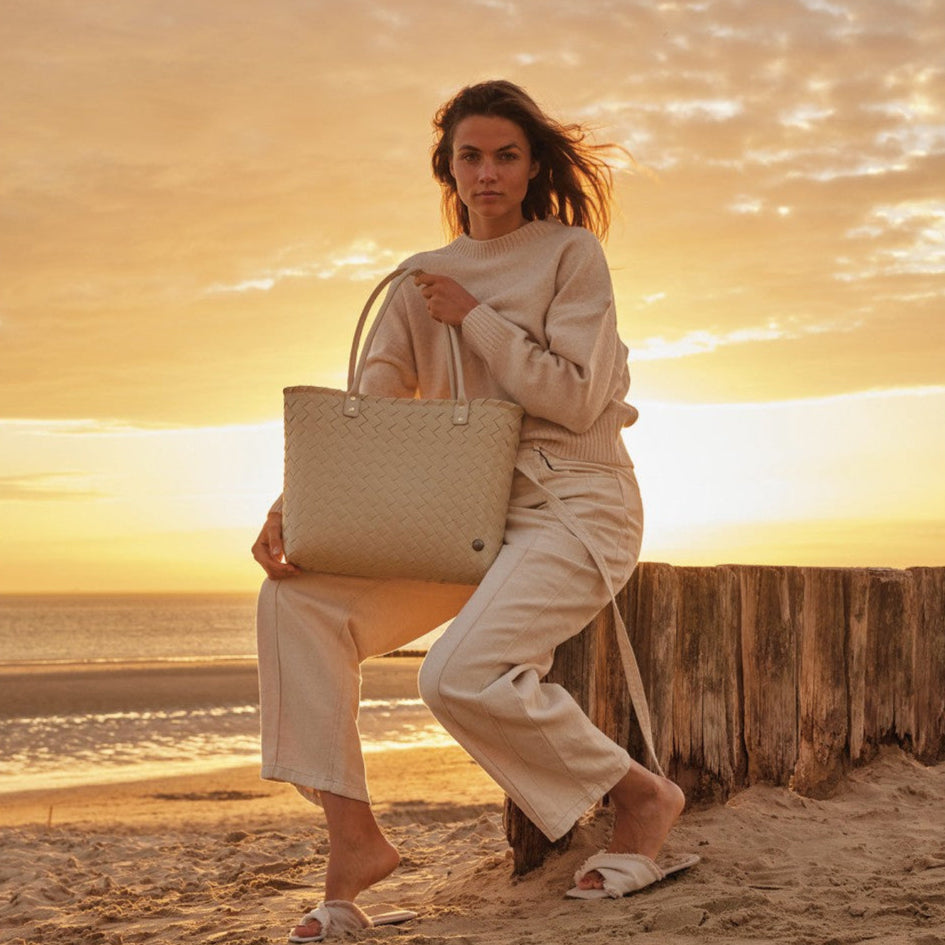 Grace – Shopper S mit PU-Griffen & Abnehmbarem Clutch