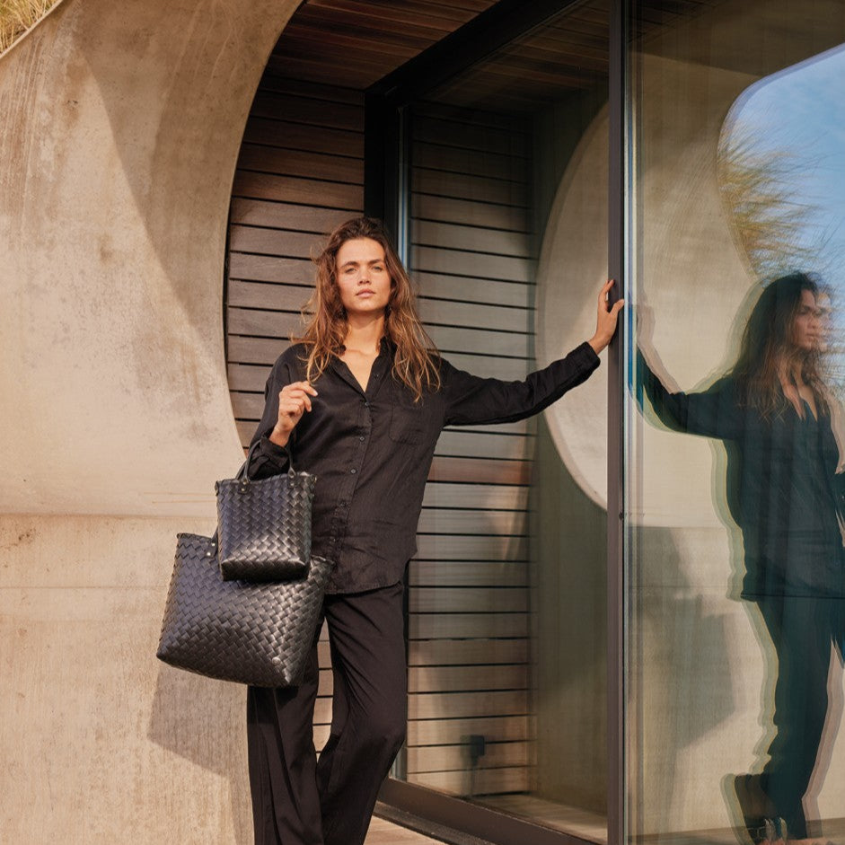 Grace – Shopper S mit PU-Griffen & Abnehmbarem Clutch