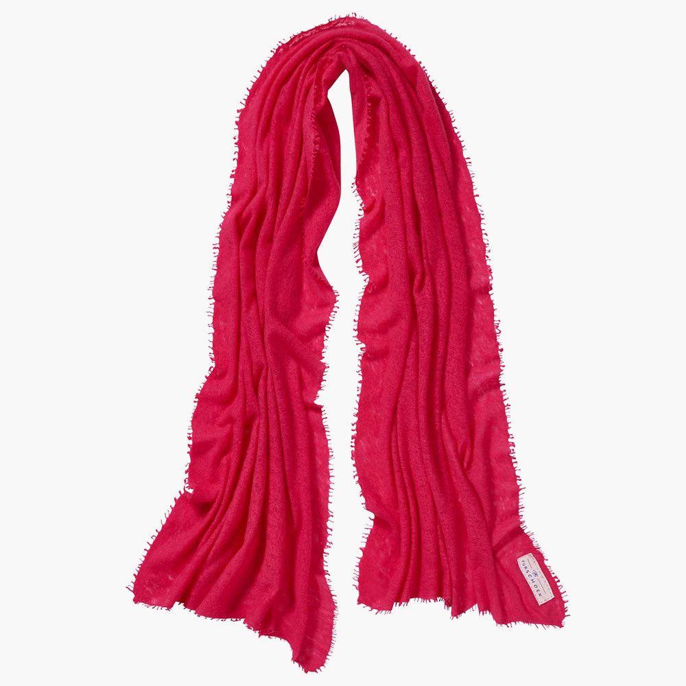 Schal aus Kaschmir in Rot Farben