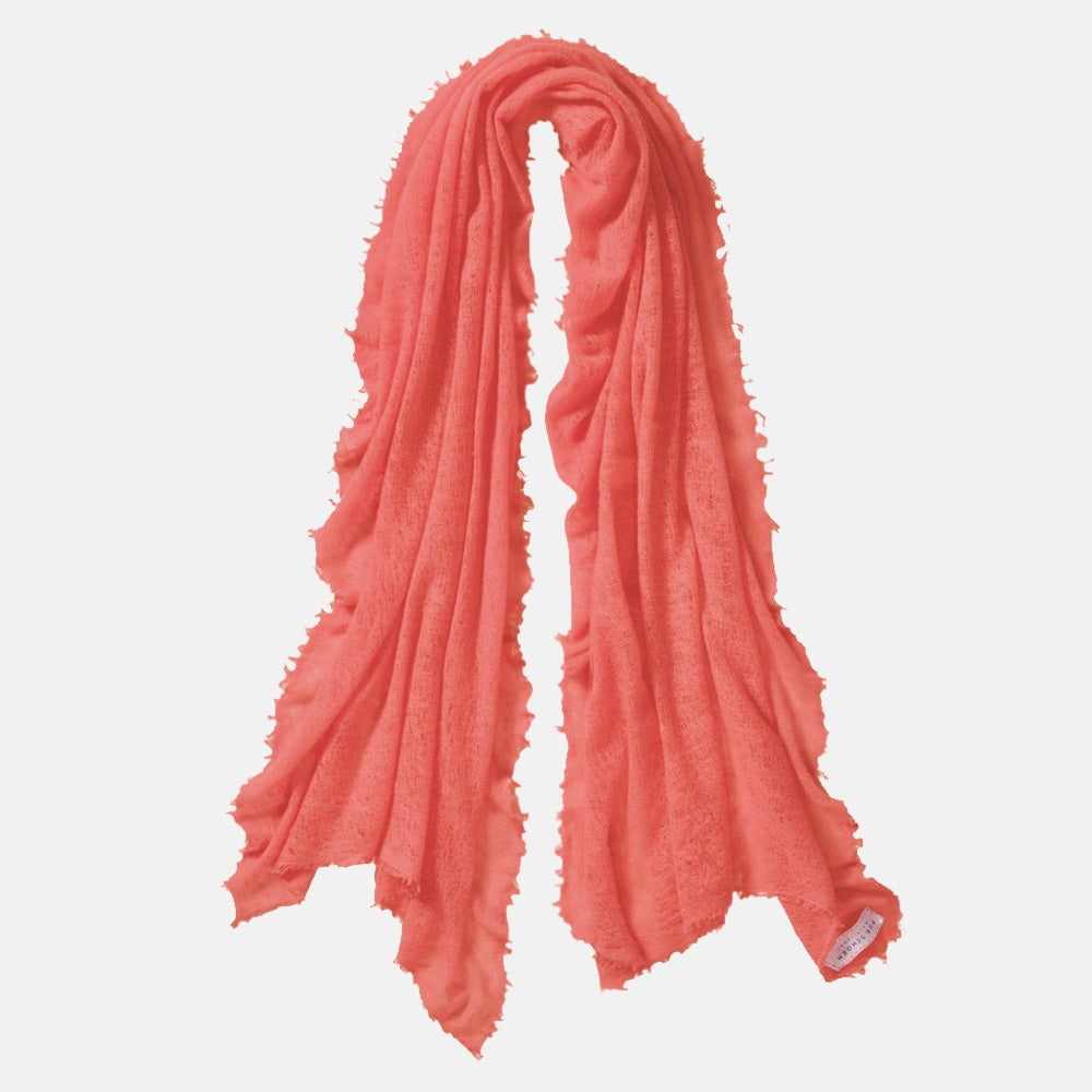 Schal aus Kaschmir in Orange Farben