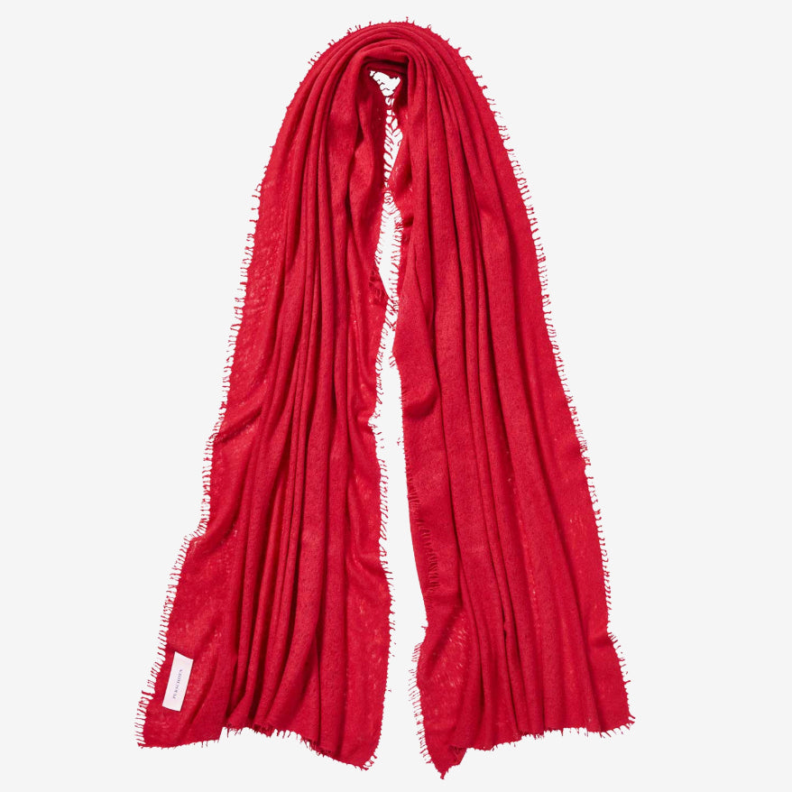Schal aus Kaschmir in Rot Farben