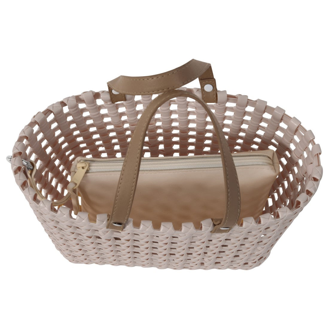 MAZE MINI Handbag – Handgefertigte Flechttasche mit Clutch