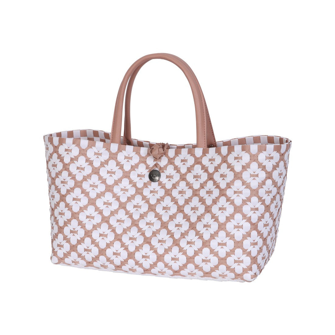 Mini Motif Bag – Handtasche S mit kurzem PU-Griff und weißem Muster
