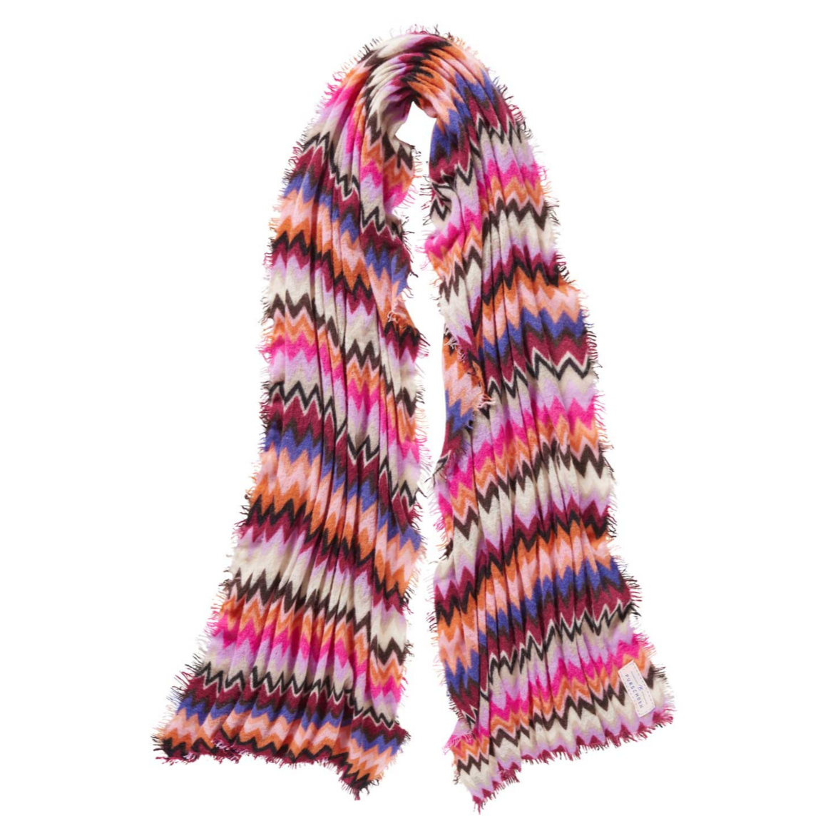 Schal aus Kaschmir Chevron Muster