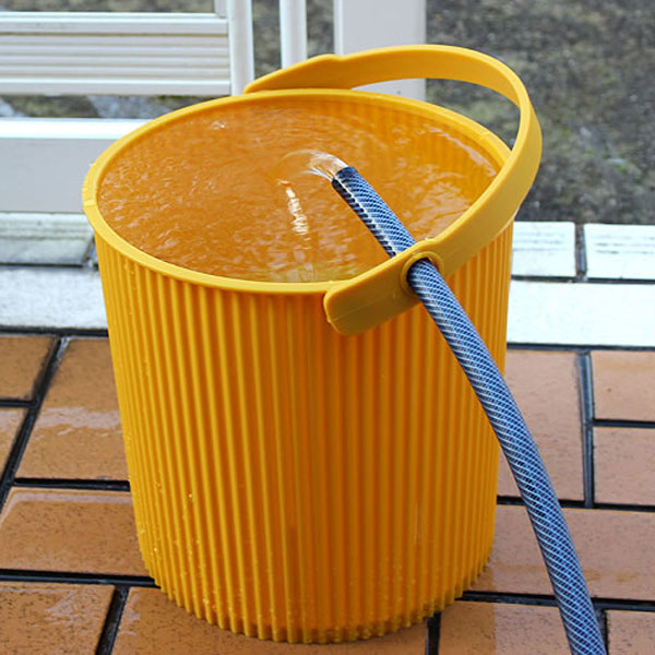 Omnioutil Aufbewahrungseimer mit Deckel - Mustard