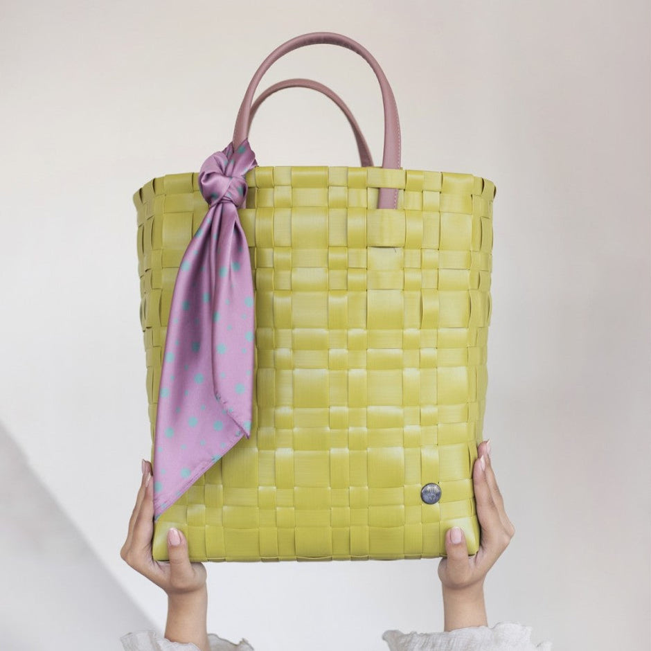Bliss – Shopper mit PU-Griffen, Innenfach & Tuch