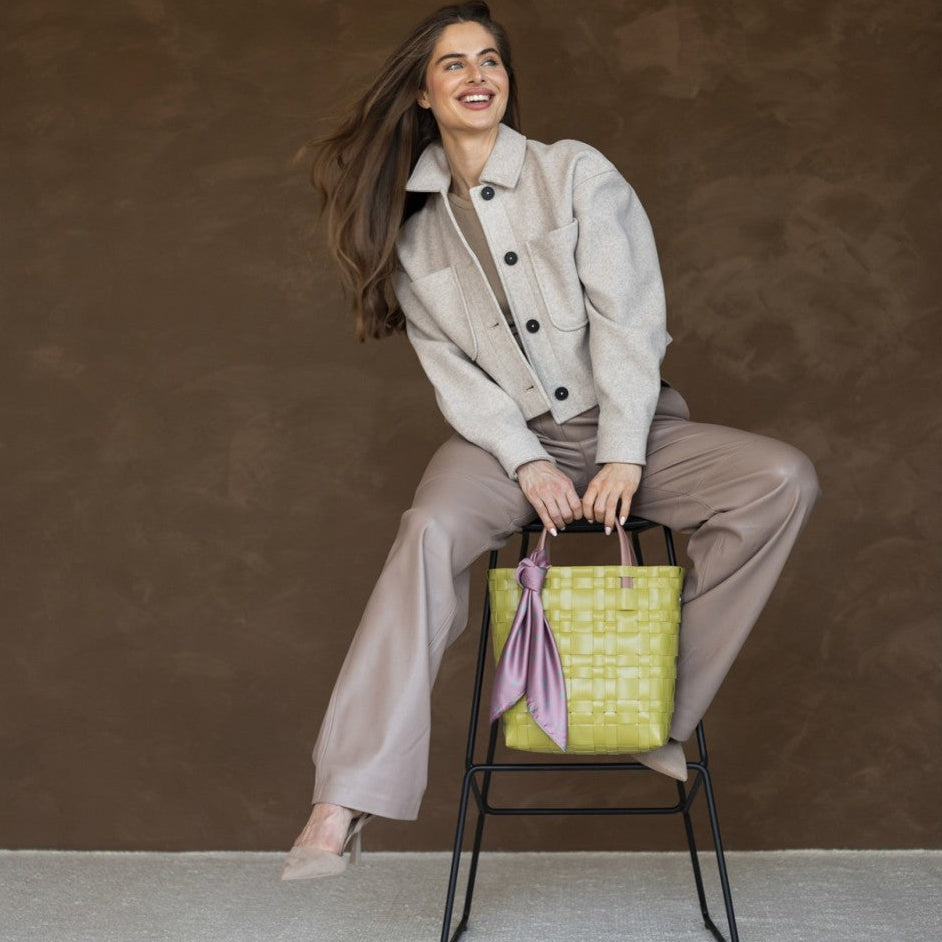Bliss Mini – Tote mit PU-Griffen & Tuch